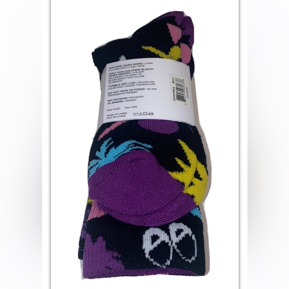 Neff Crew Socks 3 Pair Men 6-12 Multicolor w Don’t Trip & Logo Skate BMX Ride - Picture 12 of 12